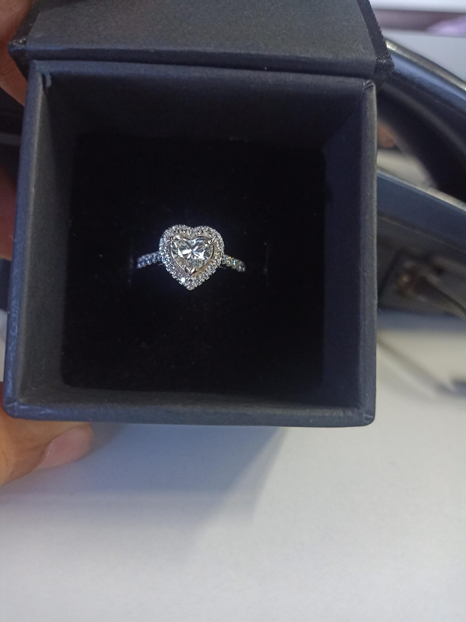 1 Carat Heart Shape Lab Grown Diamond Ring β IGI Certified - Image 8