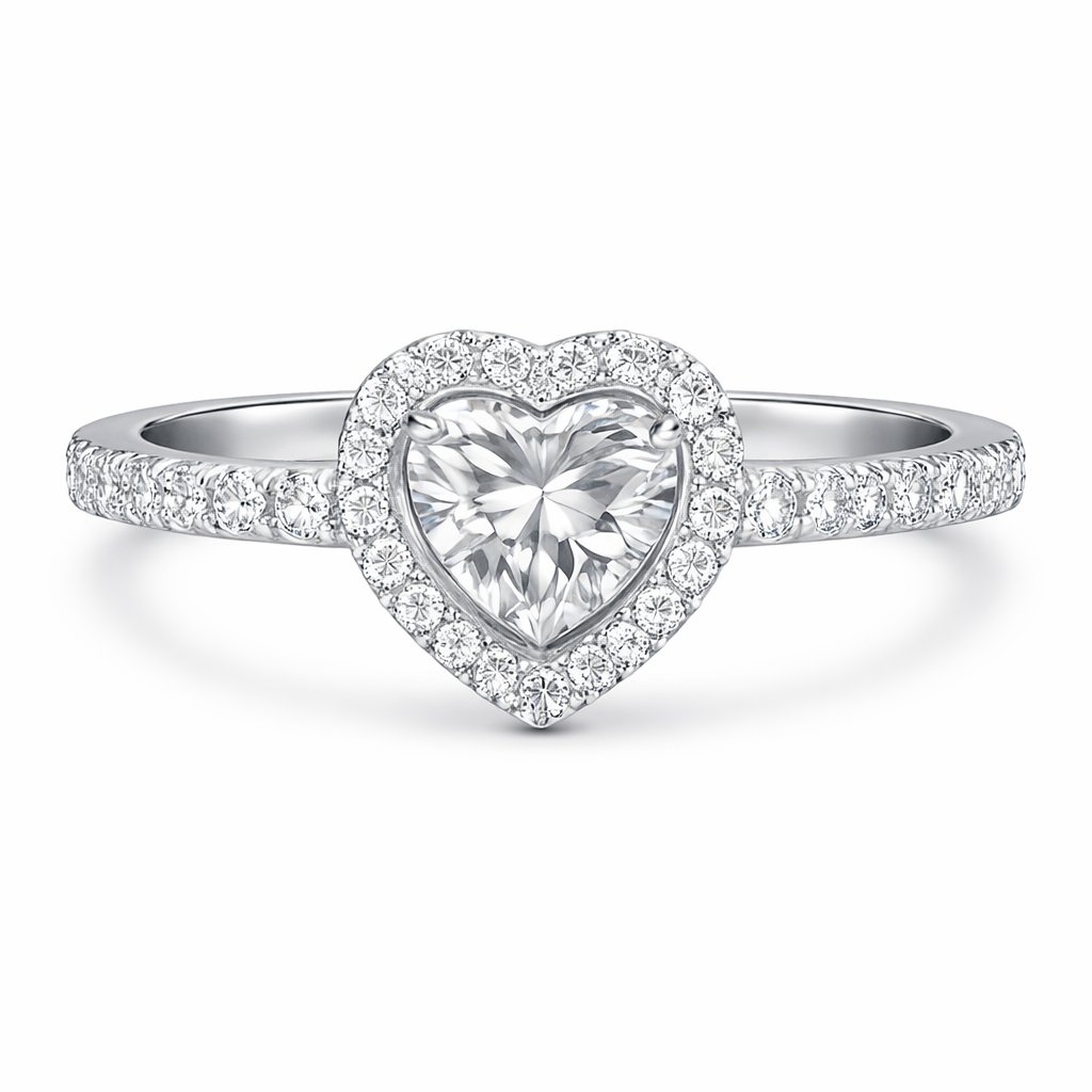 1 Carat Heart Shape Lab Grown Diamond Ring β IGI Certified