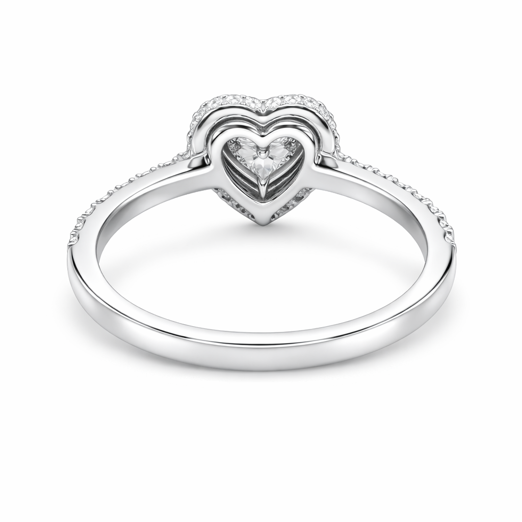 1 Carat Heart Shape Lab Grown Diamond Ring β IGI Certified - Image 5