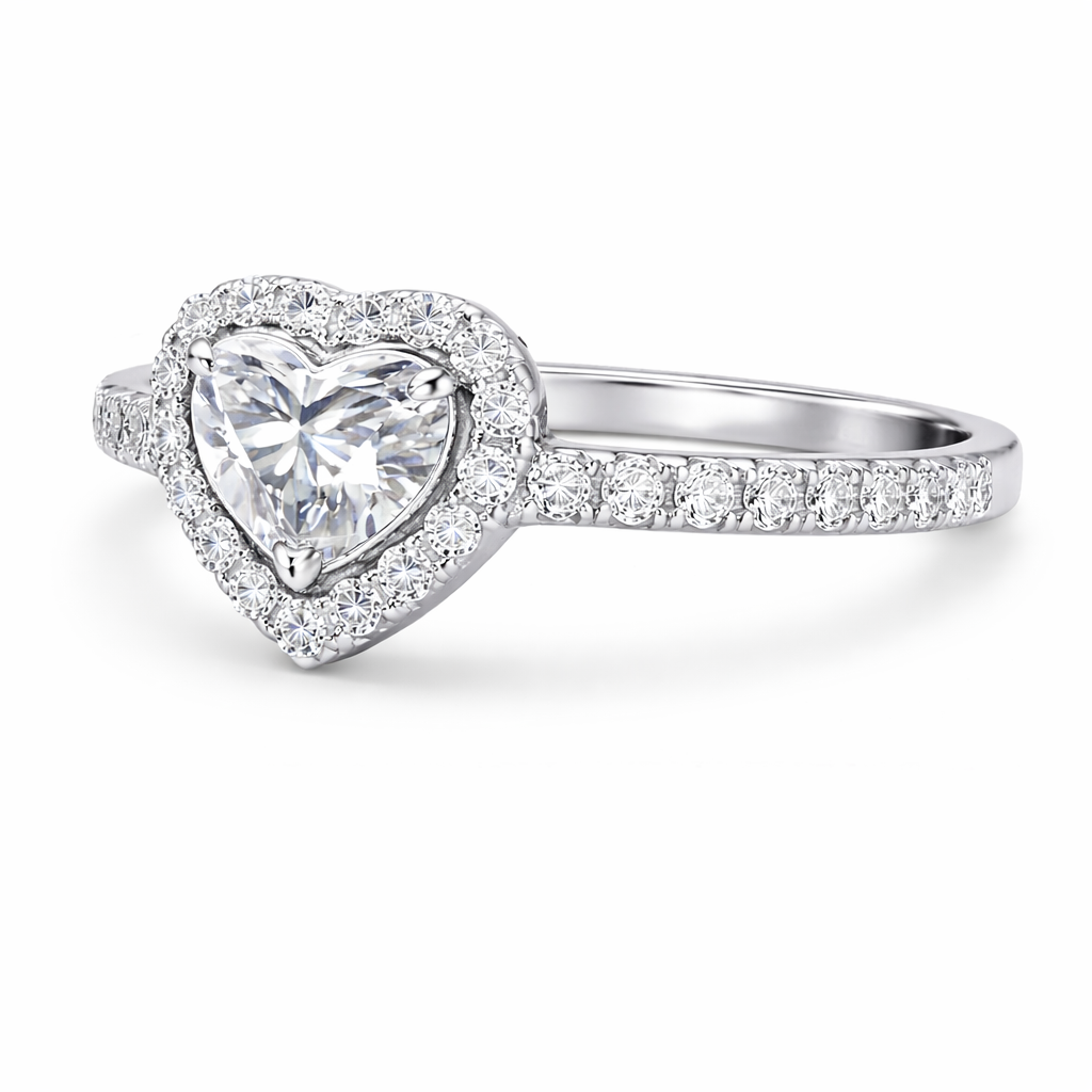 1 Carat Heart Shape Lab Grown Diamond Ring β IGI Certified - Image 2