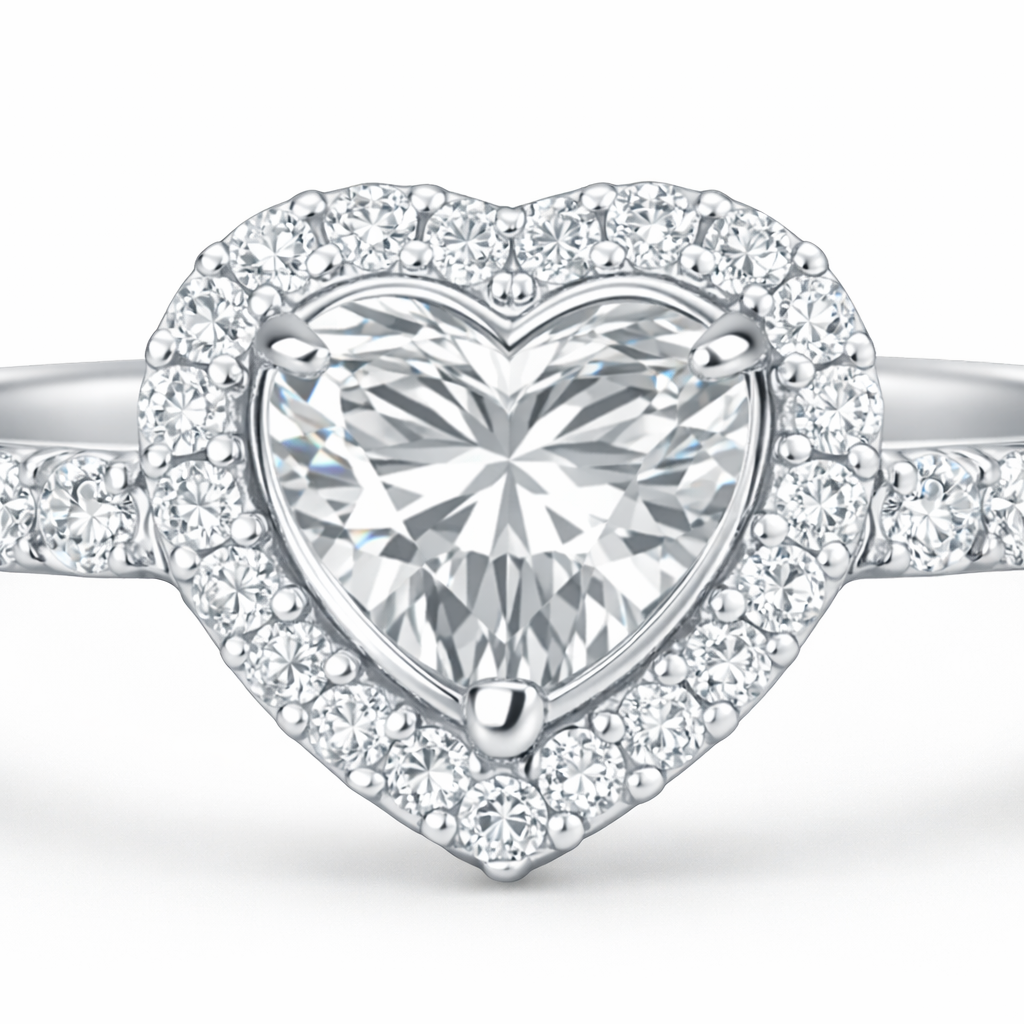 1 Carat Heart Shape Lab Grown Diamond Ring β IGI Certified - Image 4