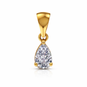 0.76 Ct Pear Shape Lab Grown Diamond Pendant – Elegant Solitaire Drop | IGI Certified