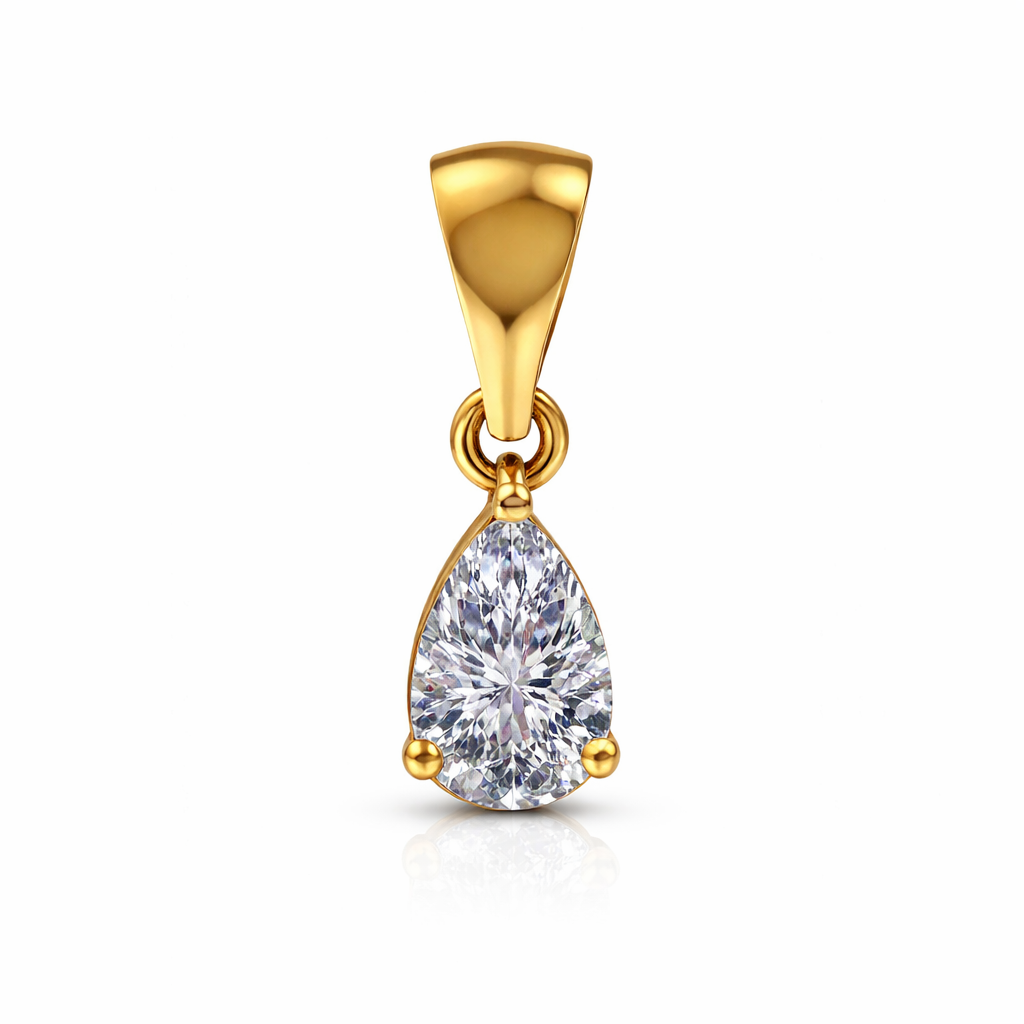 0.76 Ct Pear Shape Lab Grown Diamond Pendant β Elegant Solitaire Drop | IGI Certified