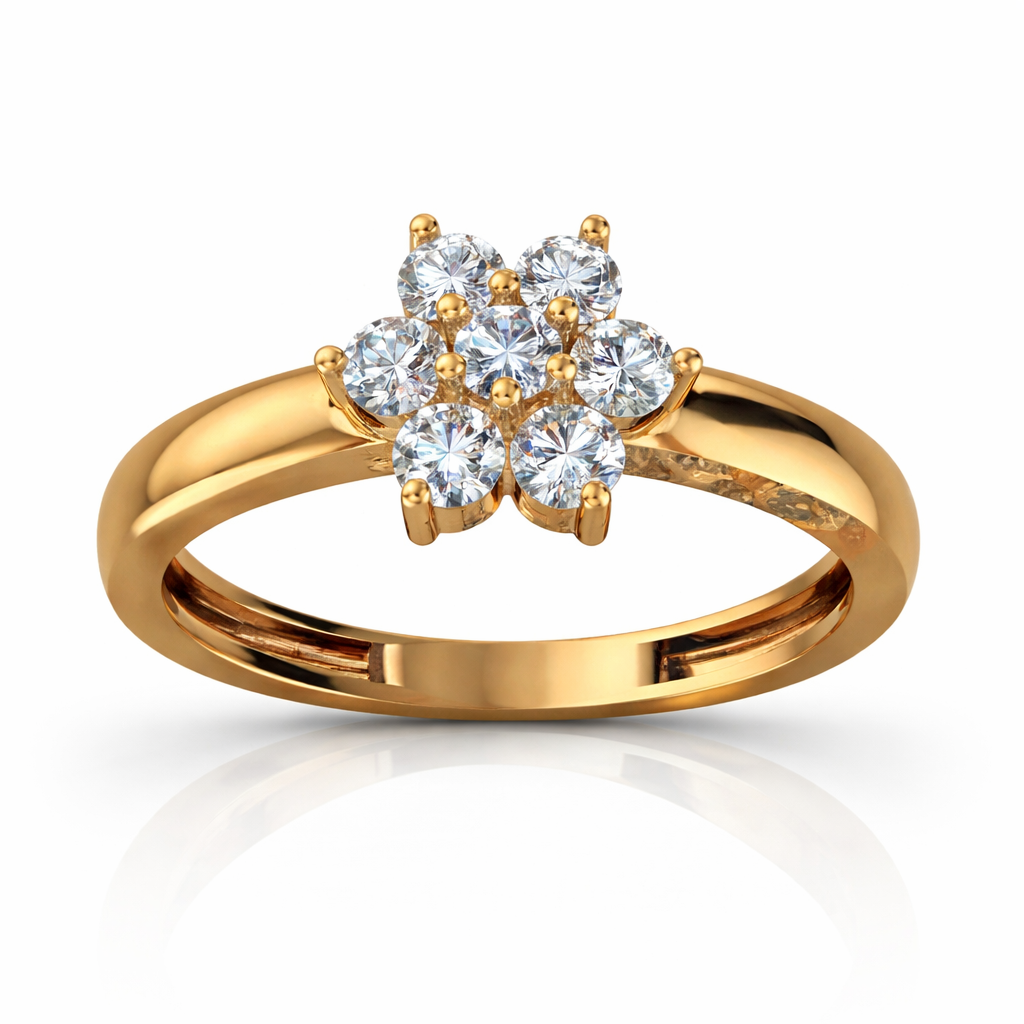 0.70 Ct Lab Grown Diamond Floral Cluster Ring β Elegant Everyday Luxury | IGI Certified