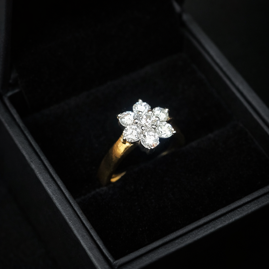 0.70 Ct Lab Grown Diamond Floral Cluster Ring β Elegant Everyday Luxury | IGI Certified - Image 5