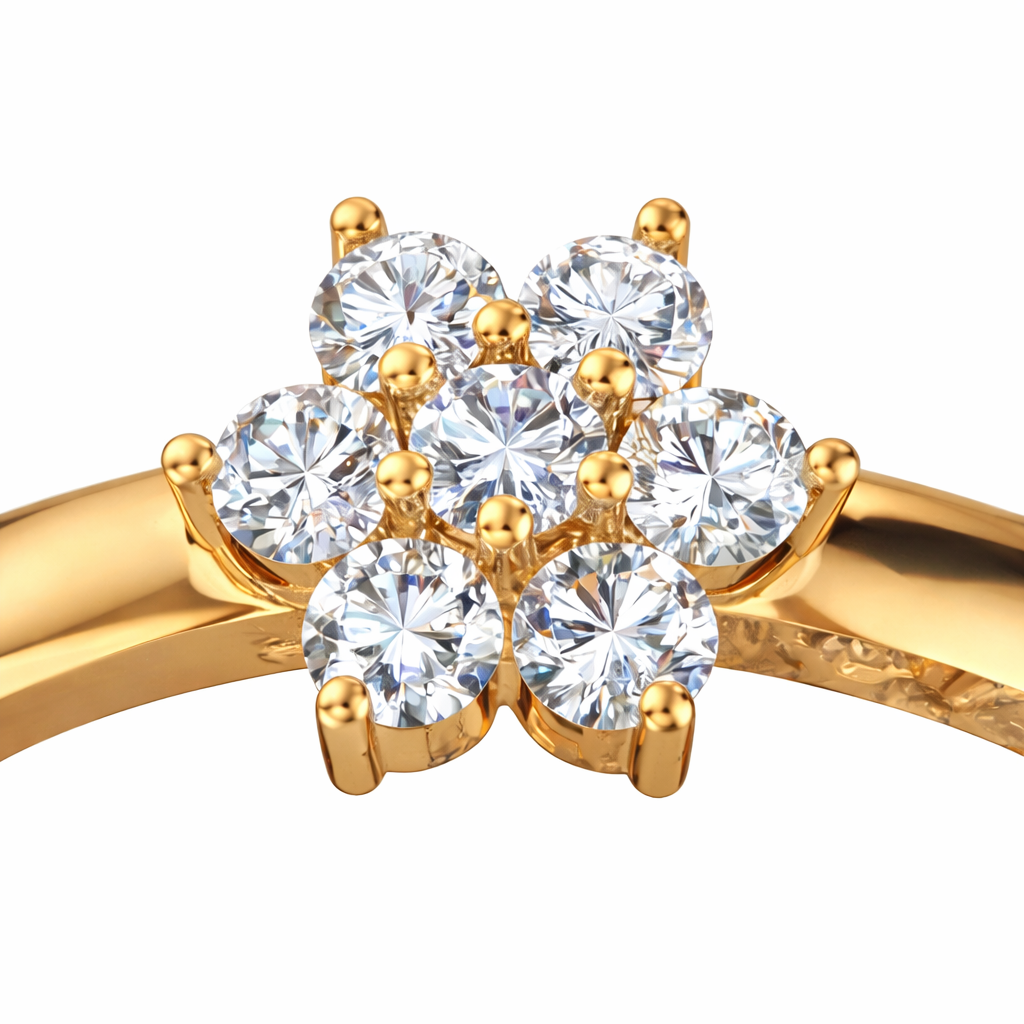 0.70 Ct Lab Grown Diamond Floral Cluster Ring β Elegant Everyday Luxury | IGI Certified - Image 4