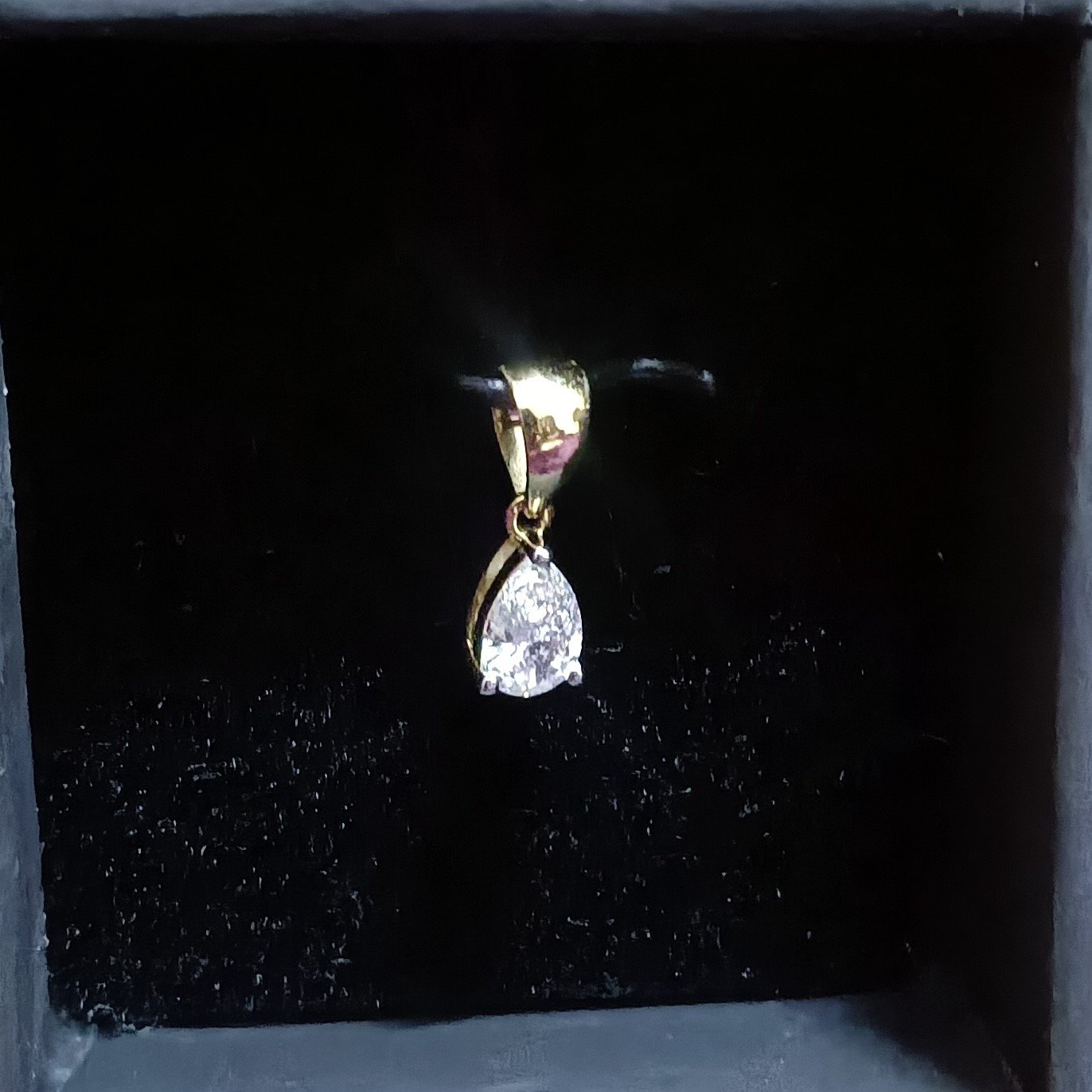 0.76 Ct Pear Shape Lab Grown Diamond Pendant β Elegant Solitaire Drop | IGI Certified - Image 2