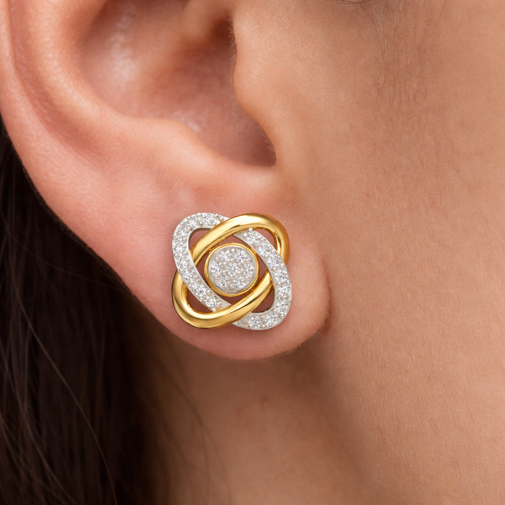 Interlocking Designer Studs | IGI Certified - Image 4