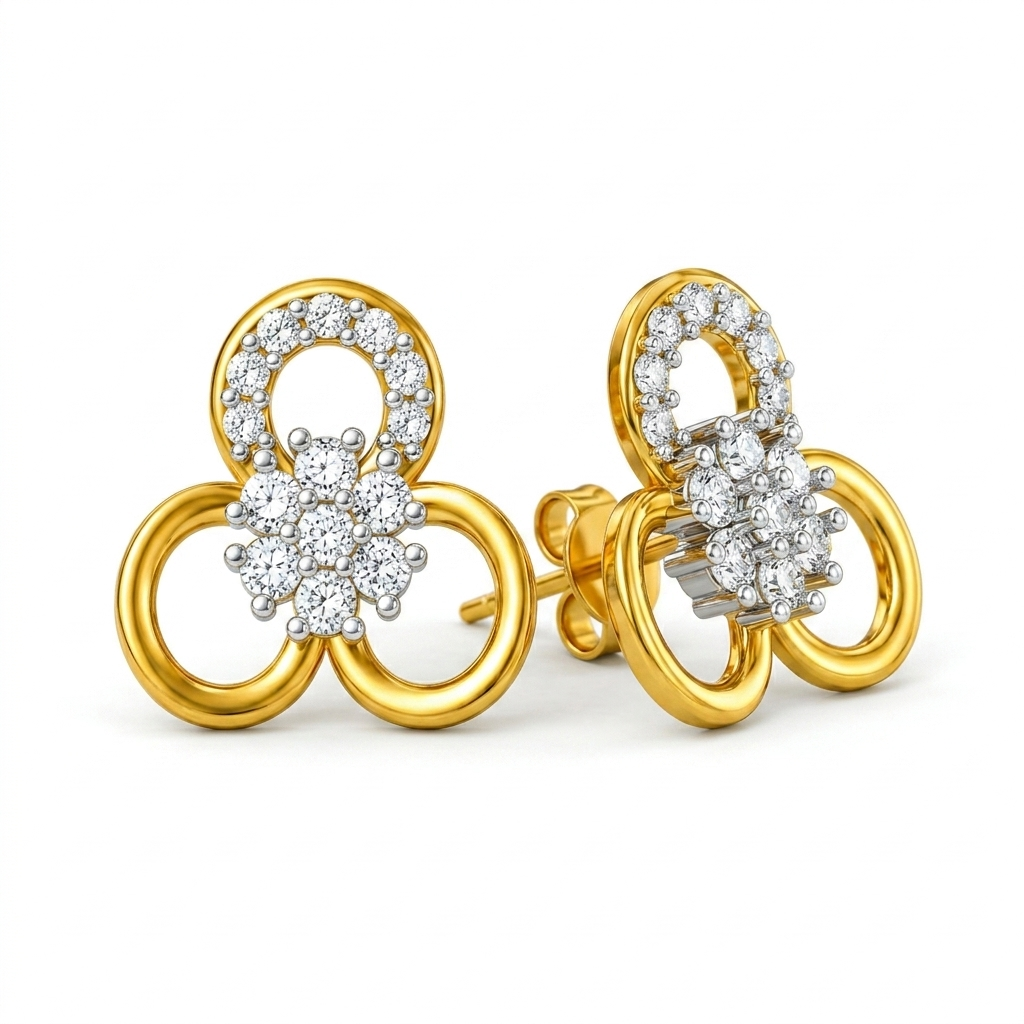 Infinity Loop Contemporary Designer Earrings
