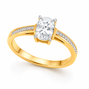 Premium Cushion Cut Solitaire Ring