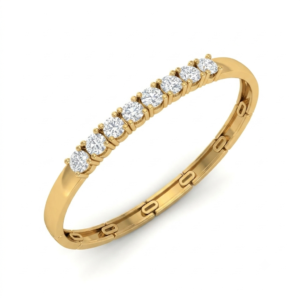 Eight Stone Diamond Tennis Bangle Bracelet