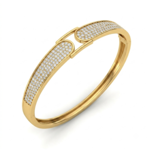 Pavé Diamond Link Bangle Bracelet
