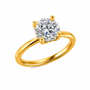 Classic Four-Prong Solitaire Diamond Ring