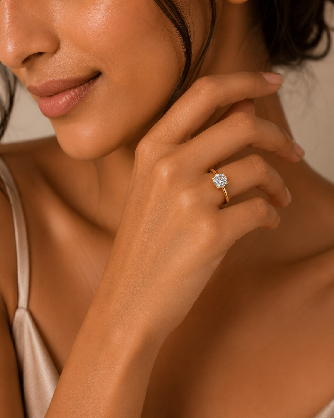 Classic Four-Prong Solitaire Diamond Ring - Image 2