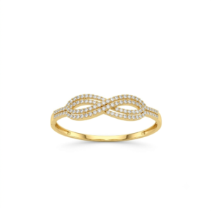 Infinity Loop Diamond Bangle Bracelet
